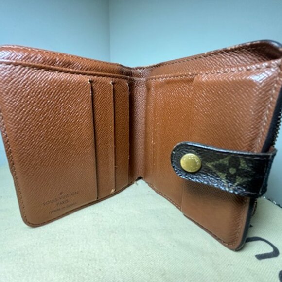 LOUIS VUITTON MONOGRAM SNAP WALLET AUTHENTIC-VINTAGE🎉 - Picture 5 of 8